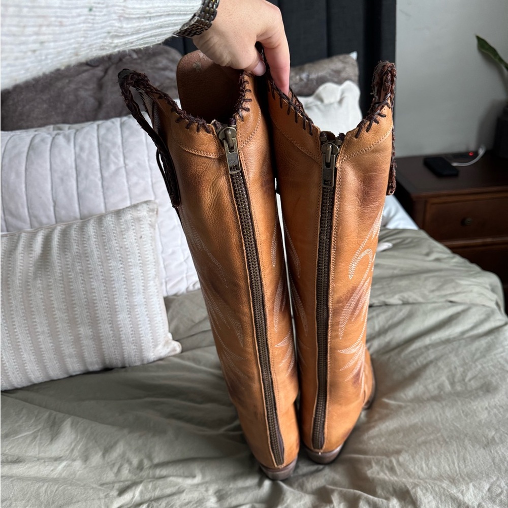 Freebird by Steven Wilder Tan Lace Up Boots - Picture 4 of 6